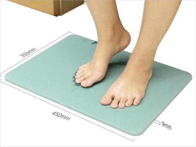 Thảm cứng tảo Diatomite siêu thấm công nghệ nhật bản 60x40cm