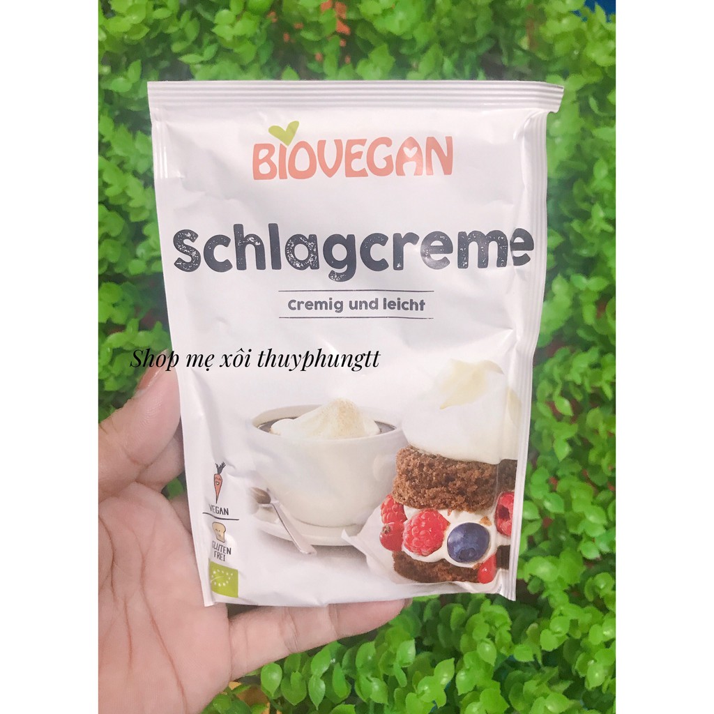 Whipping cream hữu cơ 54g biovegan hsd 28/2/2022
