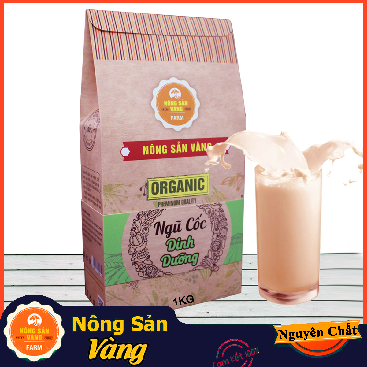 [HCM]Ngũ Cốc Dinh Dưỡng lợi sữa tăng cân 1kg ( Nông Sản Vàng)