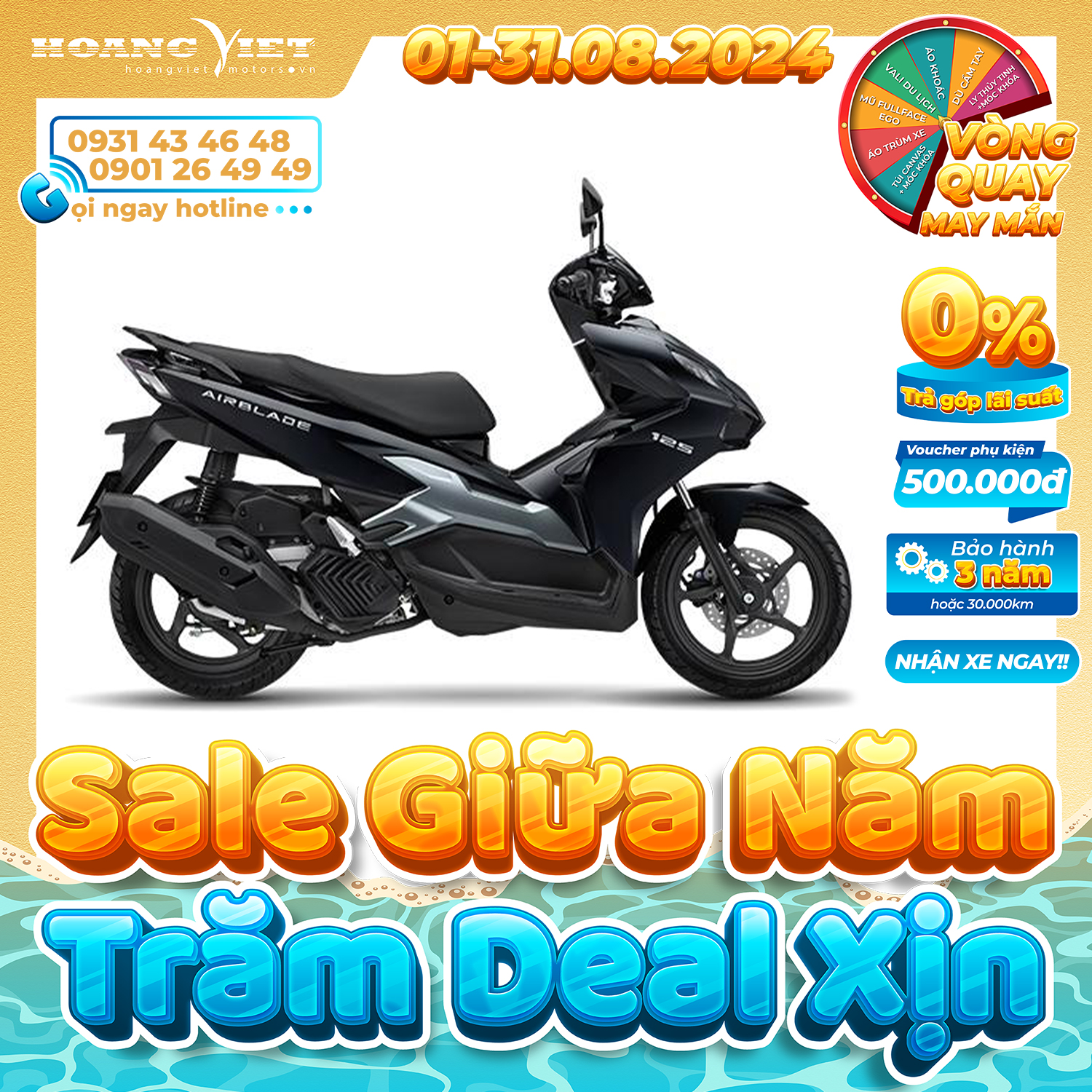 Xe máy Honda Air Blade 125cc 2025 -  Phiên Bản Tiêu Chuẩn