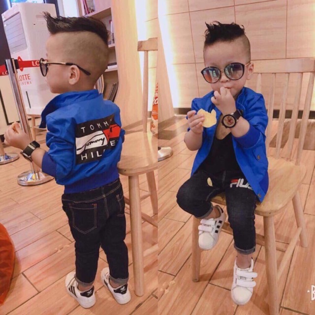 Áo khoác kaki cho bé trai từ 8kg - 20kg