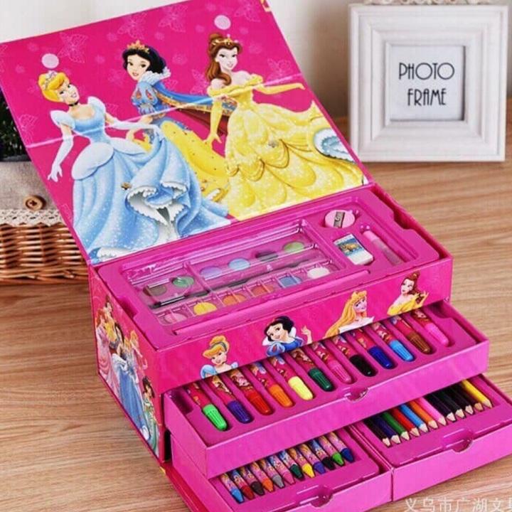 HỘP BÚT CHÌ MÀU 3 TẦNG IN HÌNH DỄ THƯƠNG CHO BÉ THOẢ SỨC SÁNG TẠO