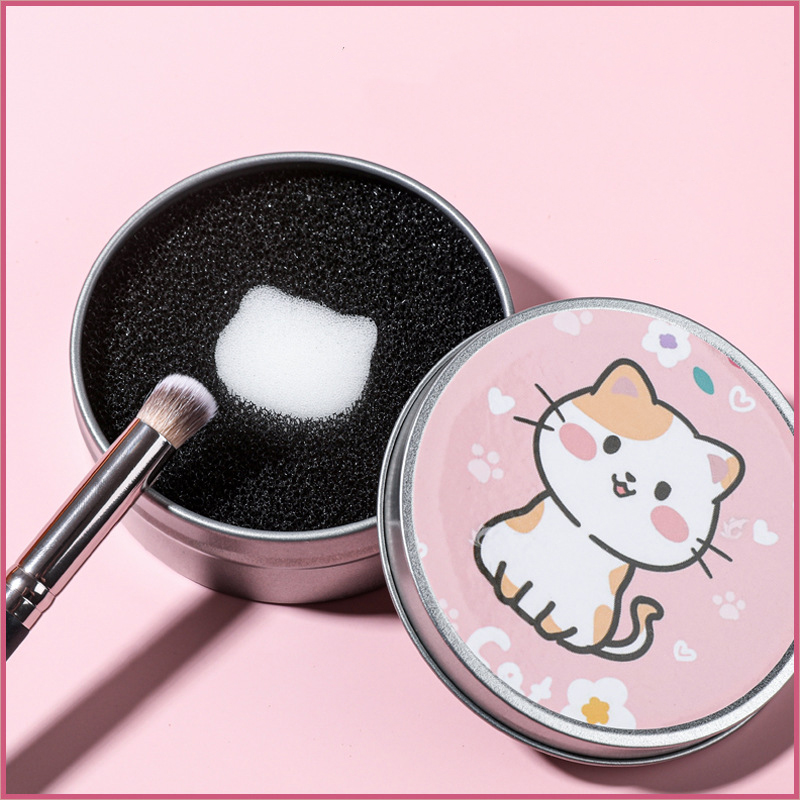 Rửa cọ khô Happy MakeUp - Dụng cụ rửa cọ trang điểm khô tiện dụng
