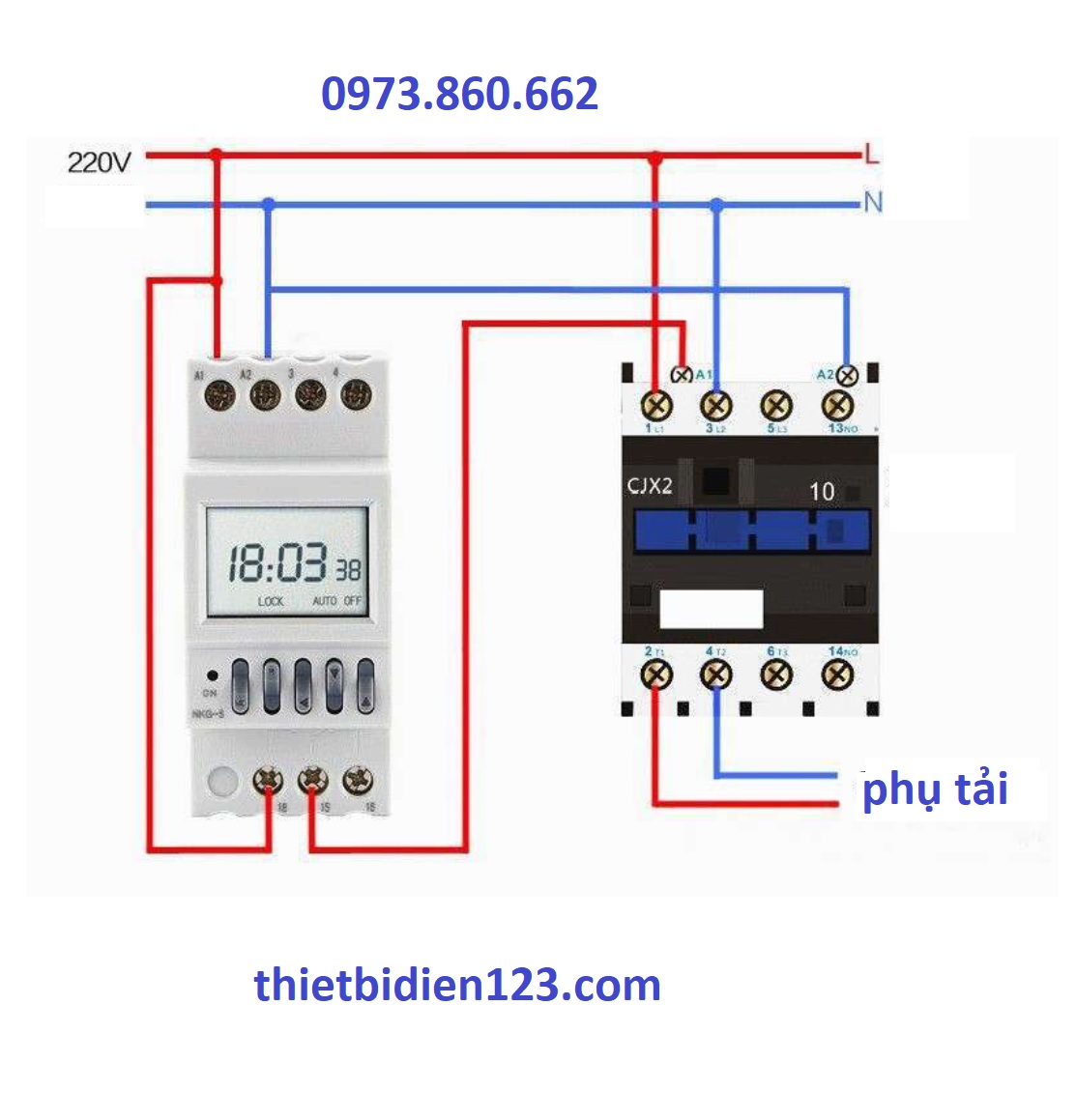 Công tắc hẹn giờ chu kỳ tháng - hẹn giờ 30 ngày