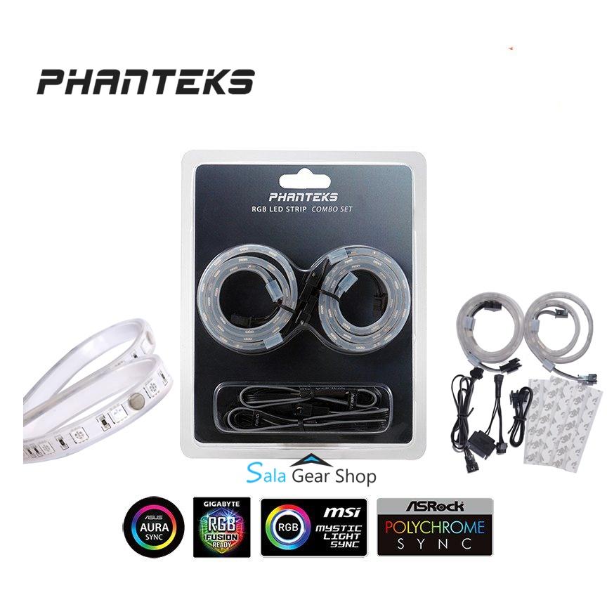 Dây led phanteks rgb 12v 4pin chip led 5050 bộ 2 sản phẩm mỗi dây dài 40cm