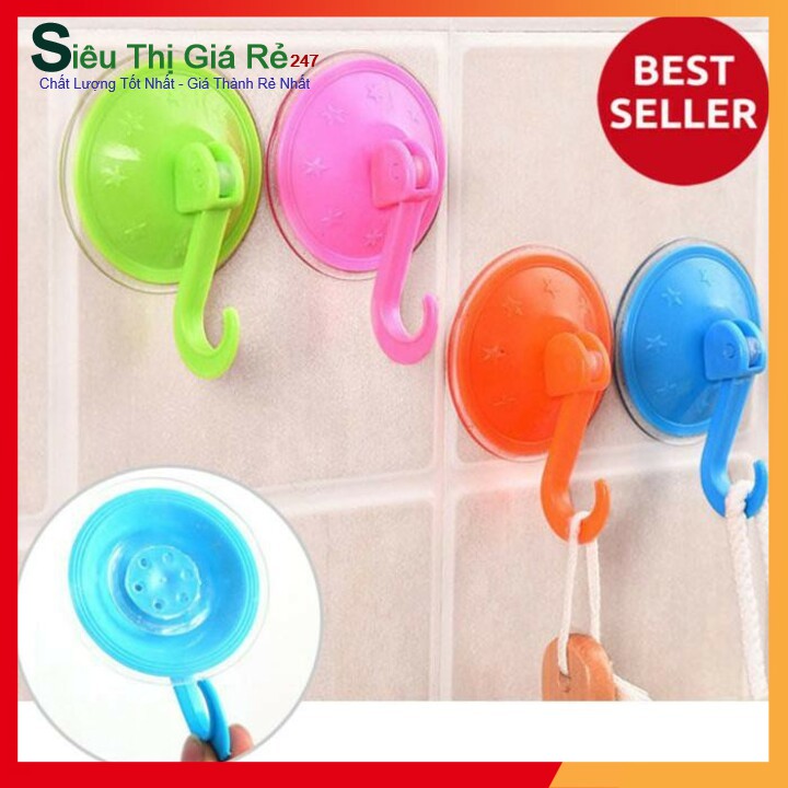 Móc hít chân không treo tường có khoá cài chắc chắn