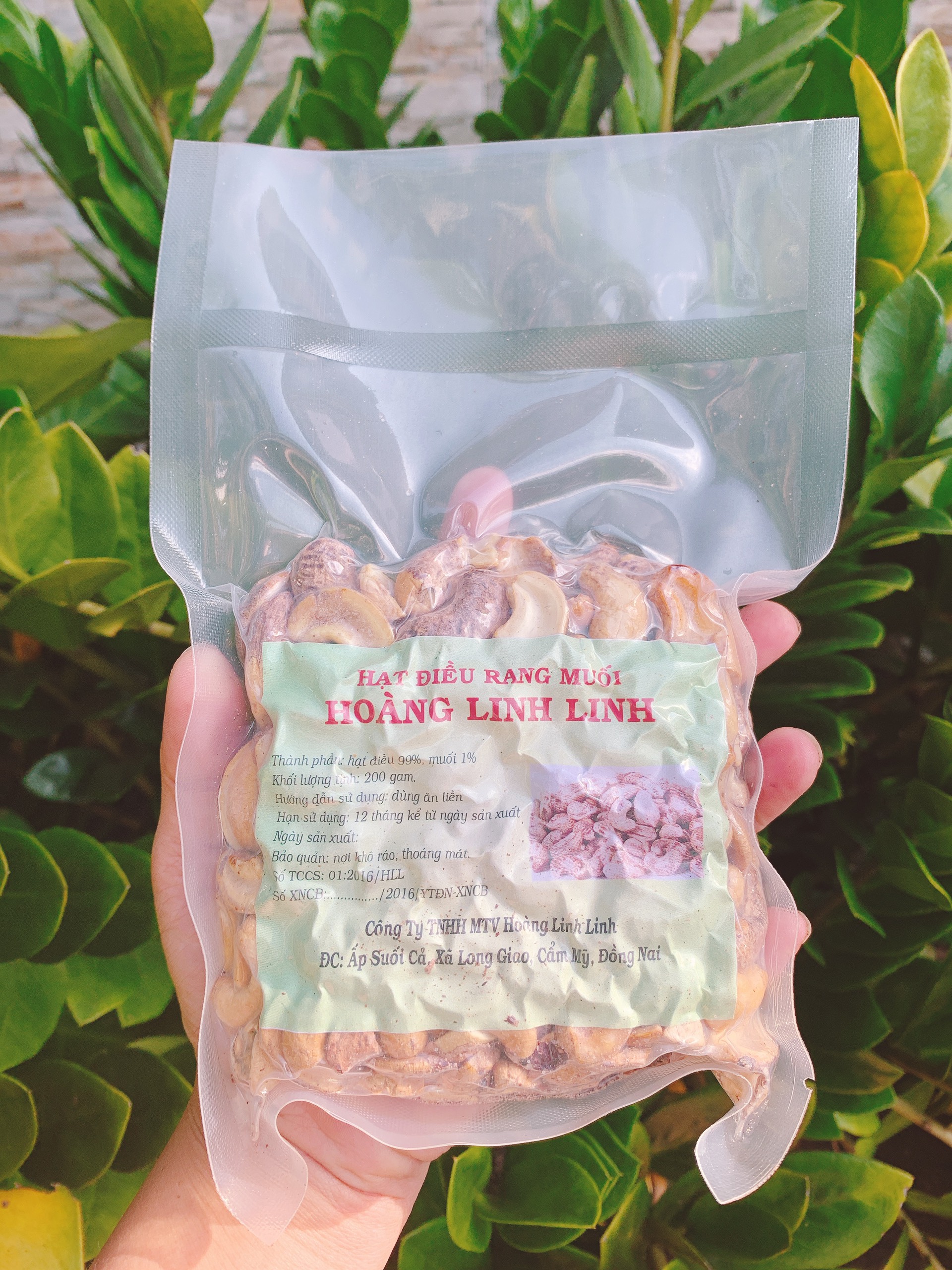   HCM HÀNG CHUẨN XUẤT KHẨU - 200gr HẠT ĐIỀU RANG MUỐI LOẠI A CỒ BỂ ĐÔI BỂ BA CÒN VỎ LỤA- HẠT ĐIỀU HOÀNG LINH LINH 