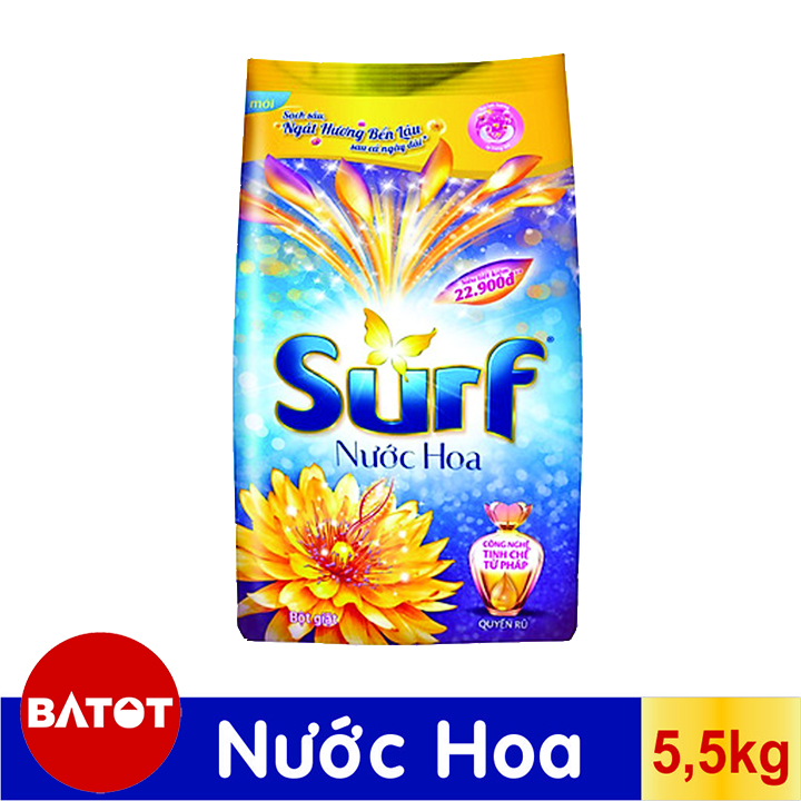 Bột Giặt Surf Hương Nước Hoa Quyến Rũ 5,3kg