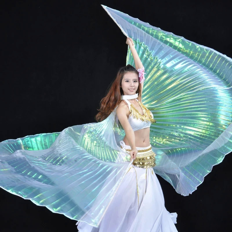 Belly Dance Wing phụ nữ belly dance mờ Isis Wing Dance đạo cụ 9 màu sắc