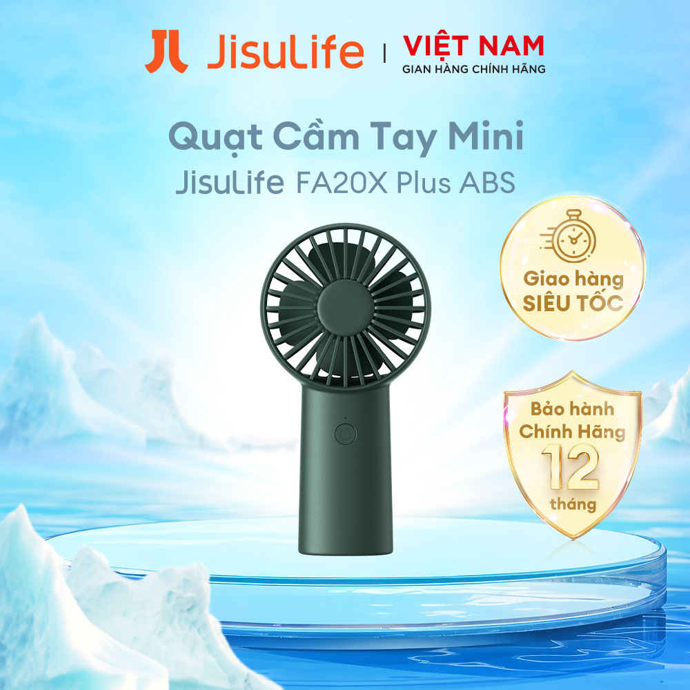 [DUY NHẤT 25 - 29.06] Quạt Cầm Tay Mini JISULIFE FA20X Plus ABS 4000mAh - Sạc Nhanh - Sử Dụng Lên Đến 16H Chính Hãng - Bảo Hành 12 Tháng