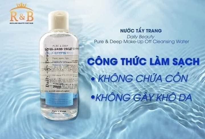 Nước tẩy trang Daily Beauty Pure & Deep Make-up Off Cleansing Water