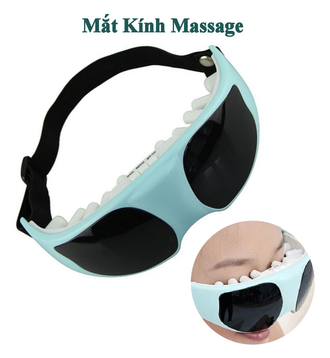 Kính massage mắt, máy massage mắt healthy eyes giúp thư giãn mắt ngăn ngừa cận thị mờ mắt và các tật về mắt - kính mát xa mắt không dây giảm căng thẳng chính hãng