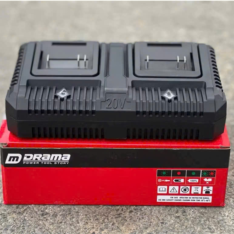 Đế Sạc Đôi DRAMA SK-ADTF3A chân pin phổ thông makita Sạc Được 1 Lúc 2 Pin