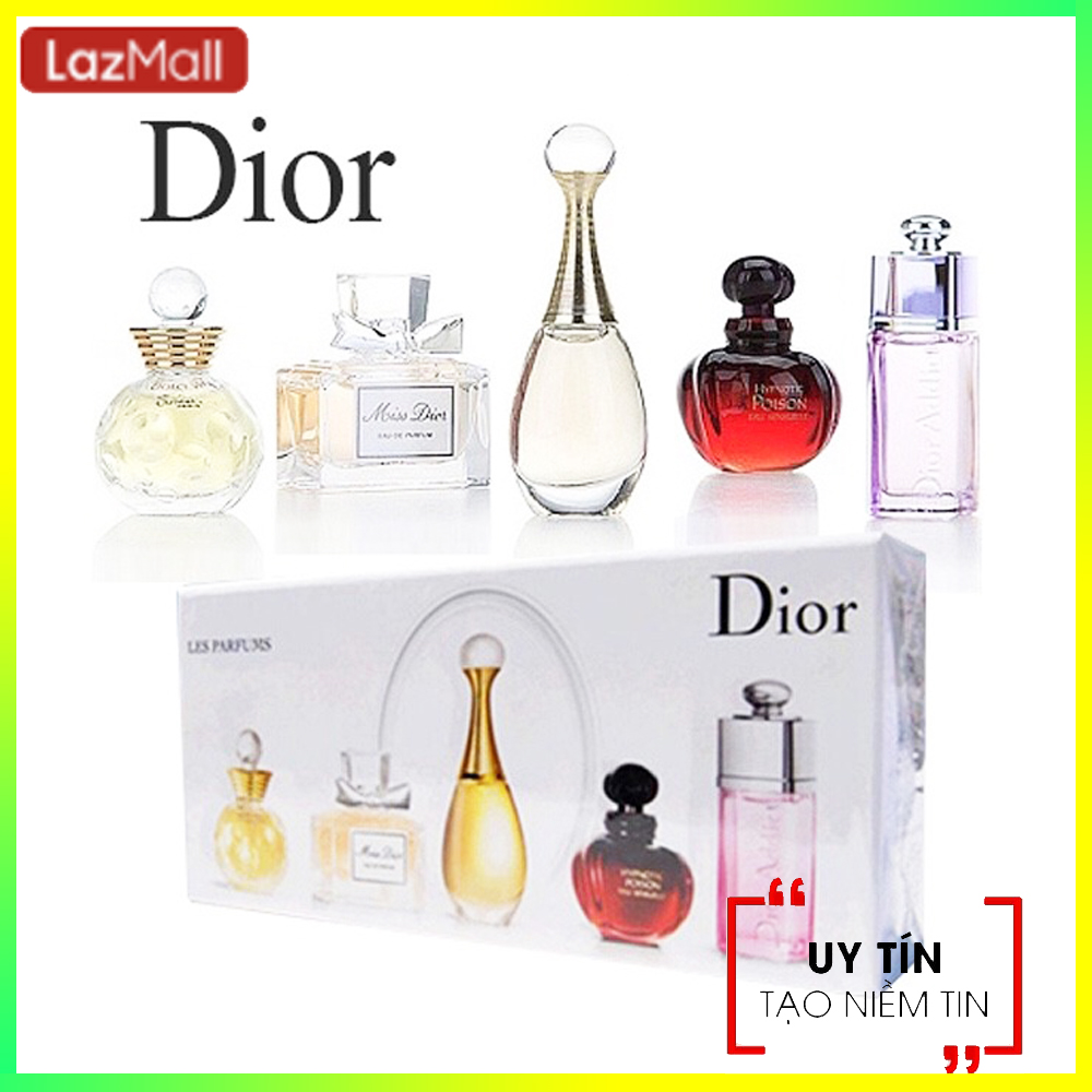 [HÀNG MỚI]  Set Nước Hoa 5 Chai Với 5 Mùi Hương Khác Nhau, Nước Hoa Nữ Cao Cấp - Sang Trọng Tinh Tế ,Tuyệt Vời Để Làm Quà Tặng Cho Bạn Bè Hay Người Ấy
