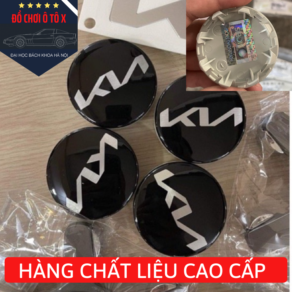 Nắp chụp lazang logo KIA mới, Nắp chụp mâm logo KIA mới