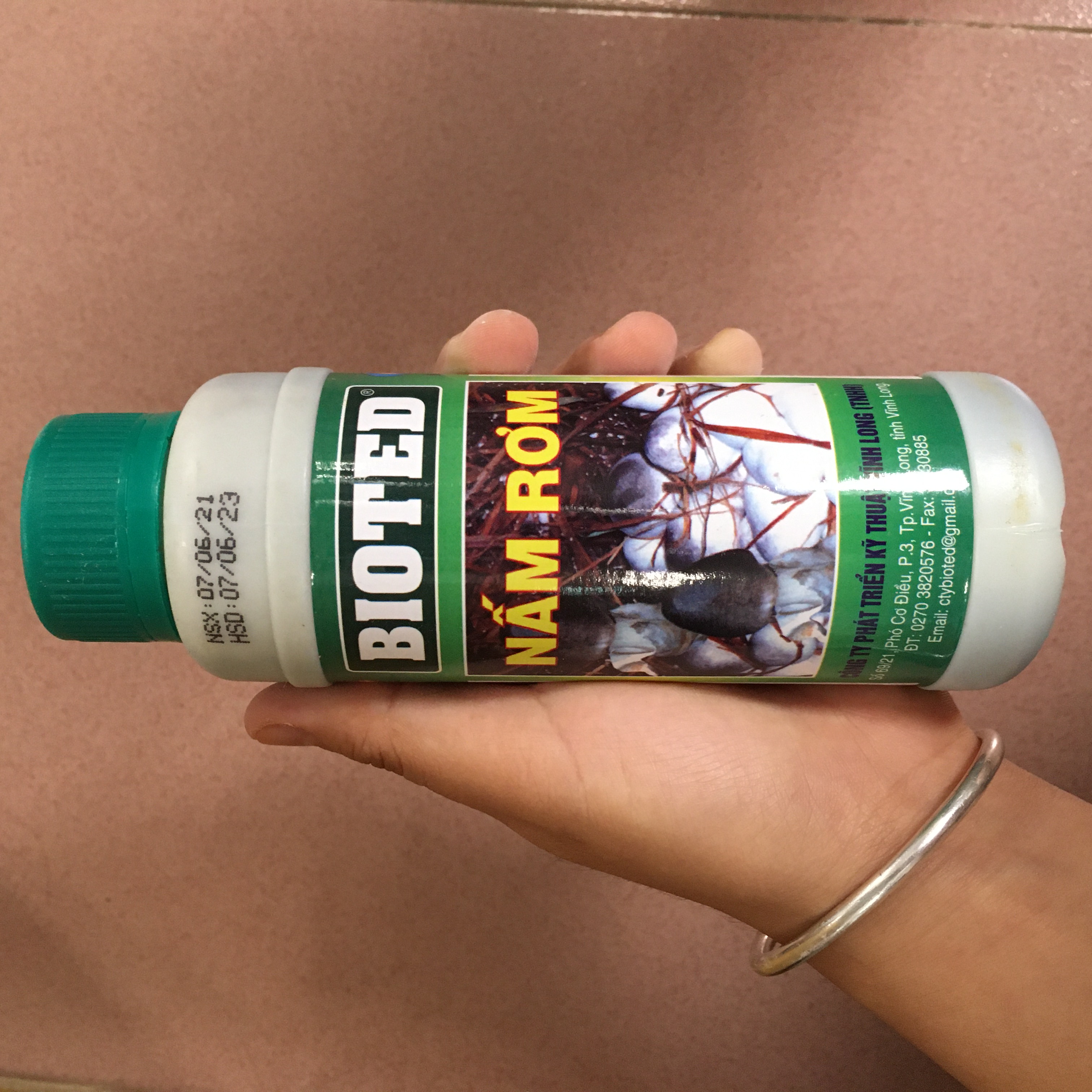 Bioted dưỡng nấm rơm 250ml 8 nha - chống dộp, ra nhiều nấm, nấm to tròn đều