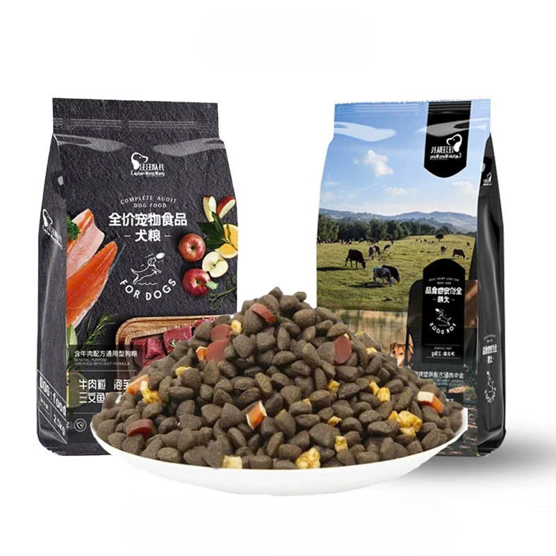 [ Túi 4,9kg ] Hạt CAPTAIN cho chó mix topping bò, phomai, cá hồi dưỡng lông, tăng cân cho chó