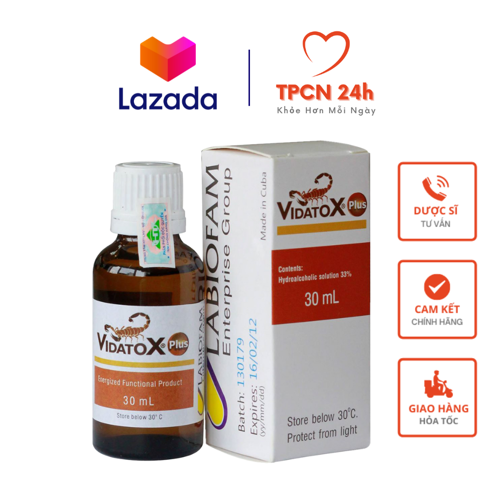 Vidatox Plus - Nọc bọ cạp xanh Cuba tiêu diệt tế bào ung thư chính hãng