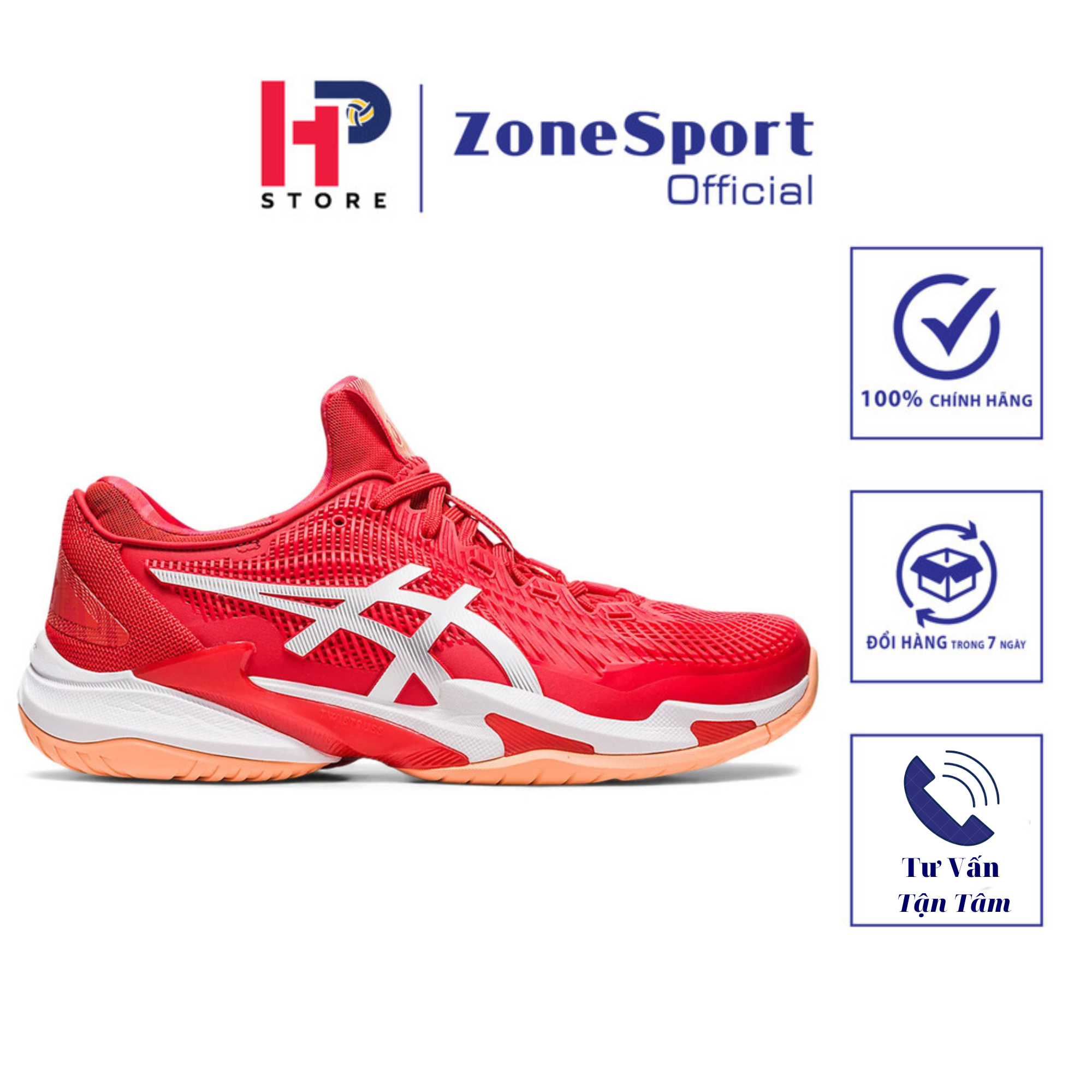 Giày Asics Court FF 3 Novak - Giày Chuyên Tennis, Cầu Lông, Bóng Chuyền cao cấp phối màu nổi bật tín