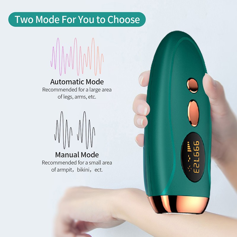Máy Triệt Lông Mini Cầm Tay IPL Cá Nhân Tại Nhà Chuyên Dụng 999.000 Xung Tặng Kèm Dao Cạo Râu Mắt Kính