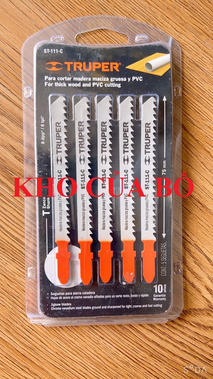 Lưỡi cưa lọng gỗ st-111-c truper 18128