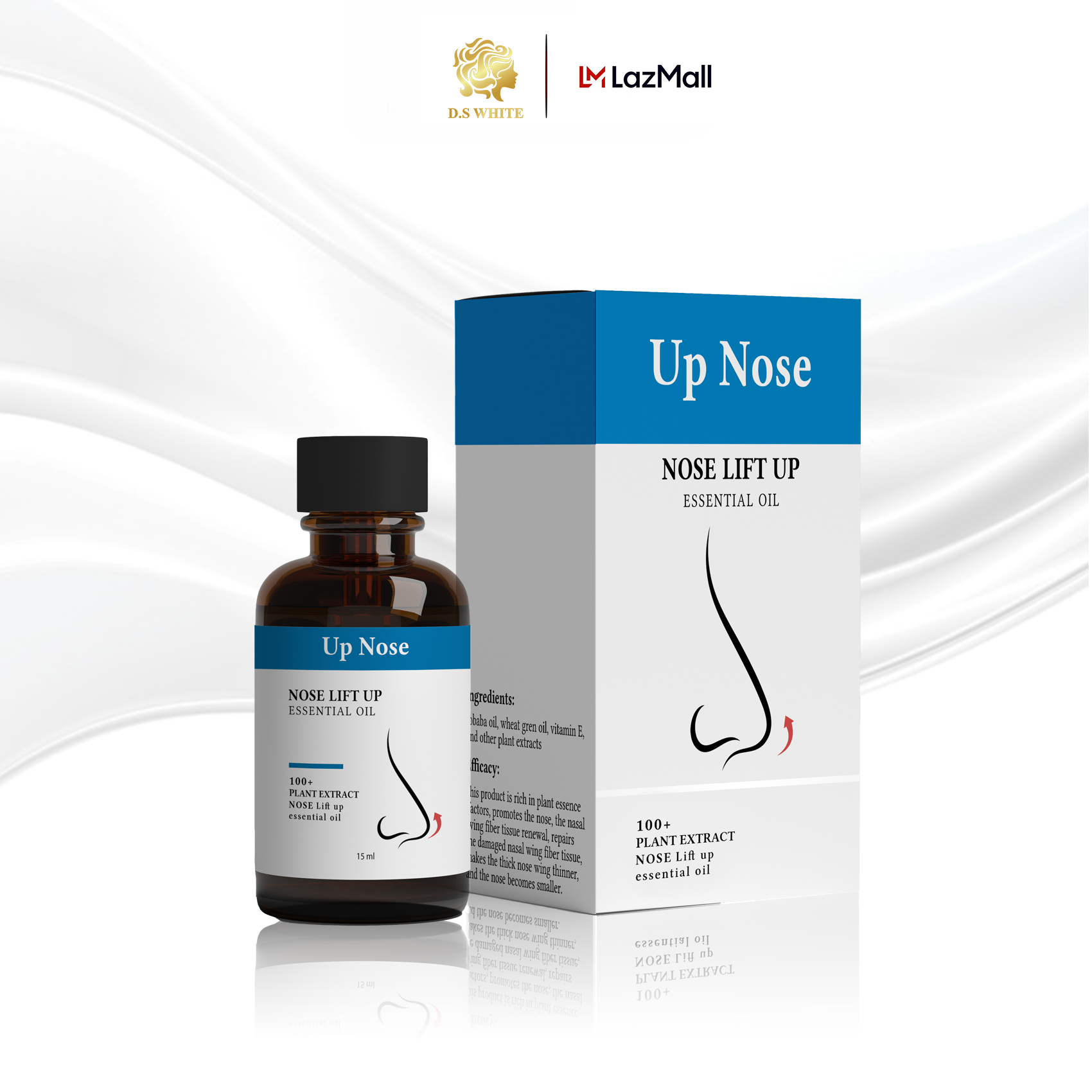 Tinh chất nâng mũi UPNOSE, Tinh dầu nâng mũi giúp định hình mũi chống nếp nhăn và chống lão hóa cao cấp 15ml