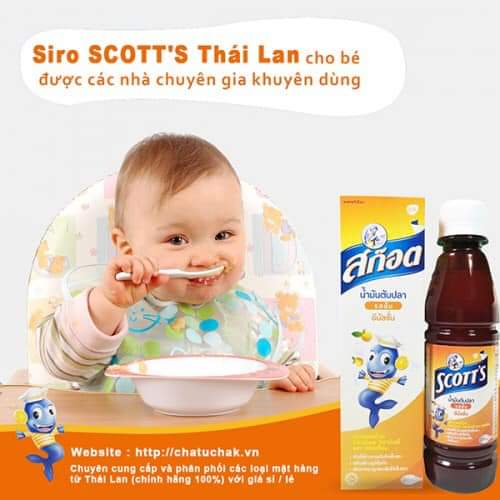 Siro scott's thái lan giúp ăn ngon và mau tăng cân
