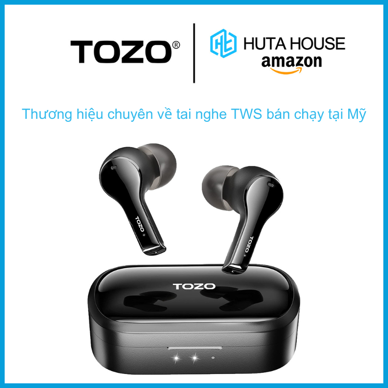 Tozo t9 s, tai nghe nhét tai không dây, tai nghe true wireless, bluetooth 5.3, chống nước ipx7, tai nghe tws