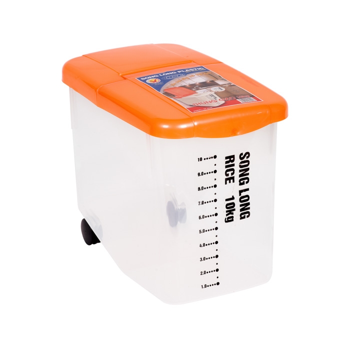 Thùng đựng gạo Song Long có bánh xe 10kg