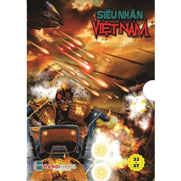 Fahasa - boxset siêu nhân việt nam - bộ 5 tập - từ tập 33 đến tập 37