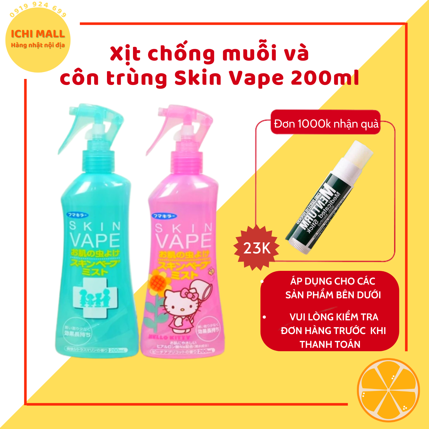 Xịt muỗi skinvape nhật bản 200ml