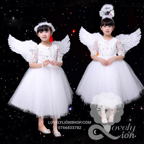 Combo 3 món hóa trang thiên thần,ác quỷ, trang phục halloween