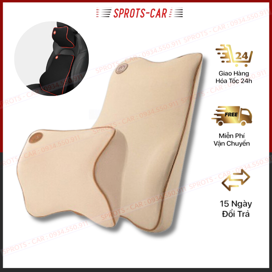 Gối tựa lưng ô tô cao su non cao cấp có khả năng phục hồi cao
