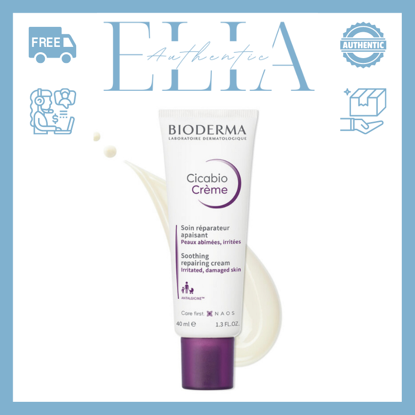 Kem phục hồi da bioderma cicabio cream 40ml elia