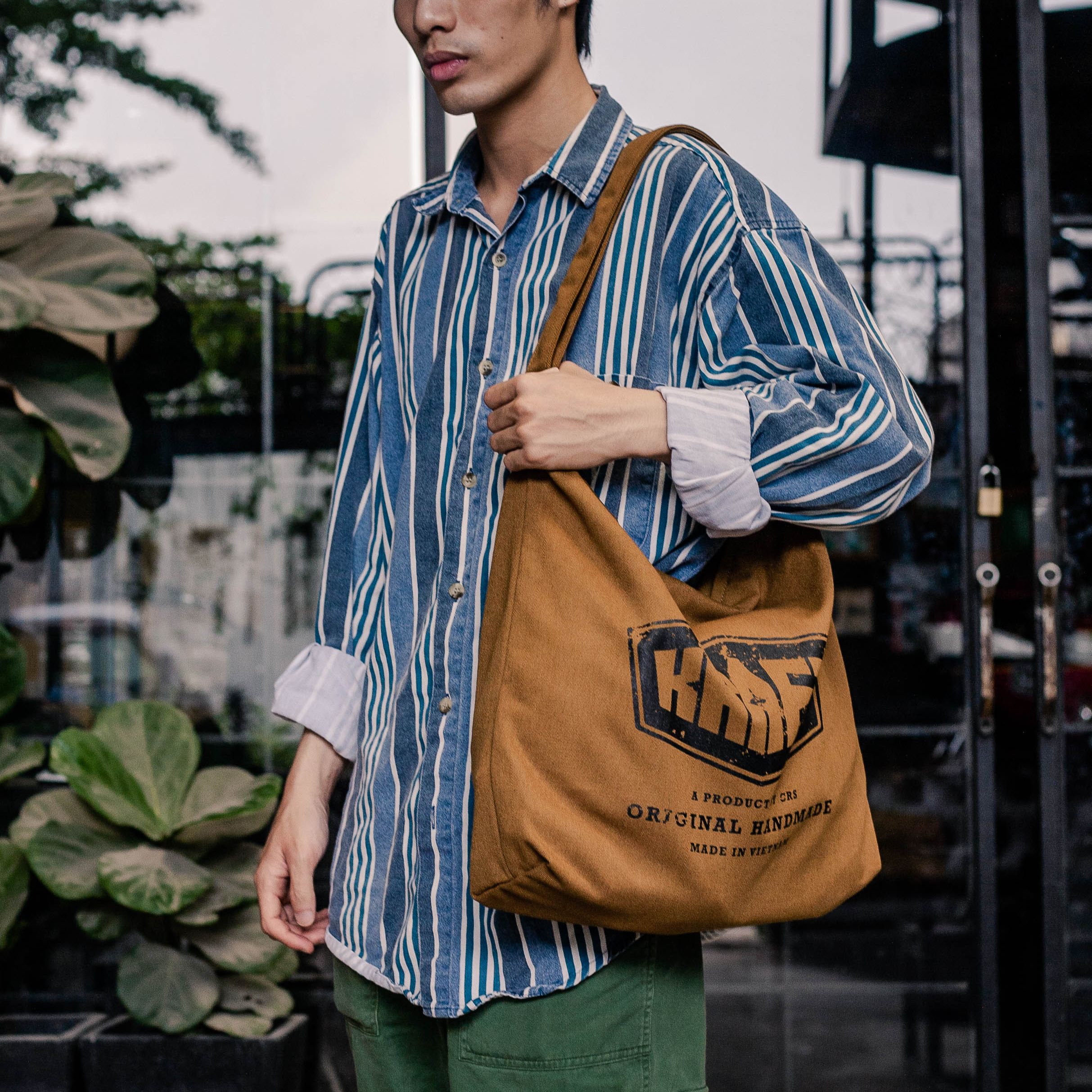  TÚI ĐEO CHÉO VẢI BỐ KRAFT V3 - RẺ - ĐẬM CHẤT VINTAGE 