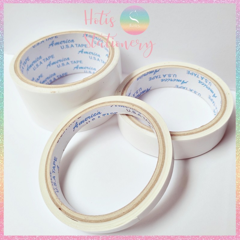 Băng keo 2 mặt 0.5f/ 1.2f/ 2.4f/ 4.8f cắt dán thủ công diy handmade
