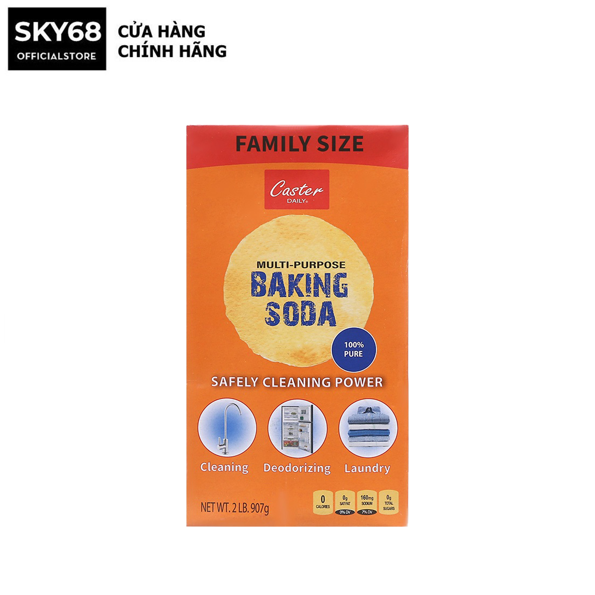 Bột Baking Soda đa công dụng Caster Daily 907g