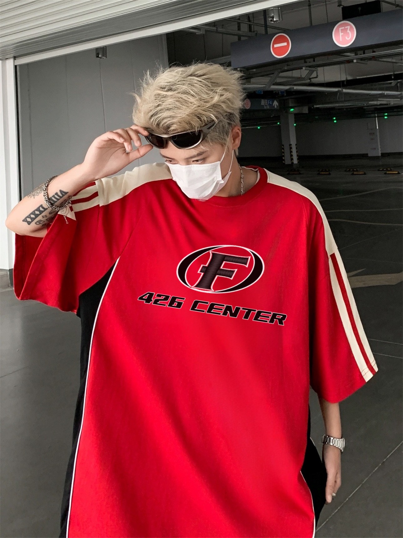 Áo thun Unisex Nam Nữ FENTER TEE - Đỏ - Cotton thấm hút tốt