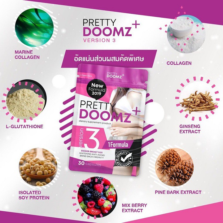 Tăng vòng 1 nâng mông se khit đẹp da patty Doomz Thái Lan (mẫu cũ Pretty doomz)