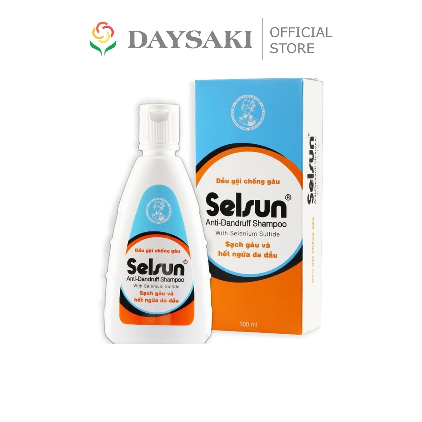 Selsun Dầu Gội Ngừa Gàu & Giảm Ngứa Da Đầu 1% Selenium Sulfide Anti-Dandruff Shampoo 100ml