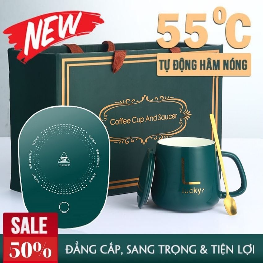 Bộ Cốc Hâm Nóng Đồ Uống Kèm Đế Điện  Đế Hâm Nóng Đồ Uống Đa Năng Giúp Hâm Nóng Cafe , Hâm Nóng Trà , Hâm Nóng Sữa Cho Bé , Chiếc cống cần thiết cho mùa đông không lạnh .