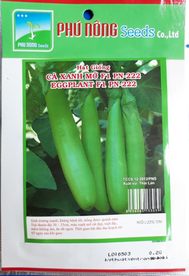 Cà xanh mỡ f1 thái lan pn-222_gói 0.2g