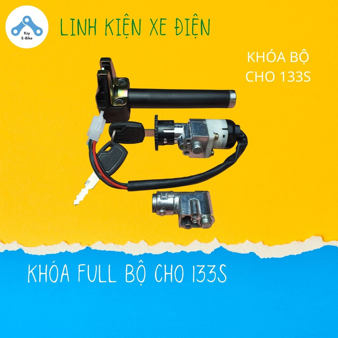 Khóa xe điện 133S full bộ