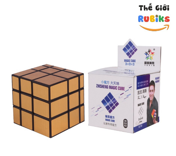 Biến thể rubik gương cube 3x3 gold vàng có kích thước cube: 56mm x 56mm x 56mm - rùa rubik