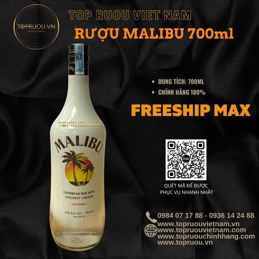 Malibu whisky - 700ml - nk tây ban nha