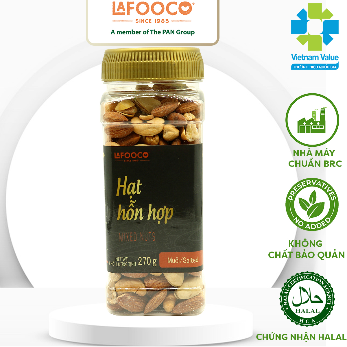 Hạt hỗn hợp sấy muối lafooco 270g