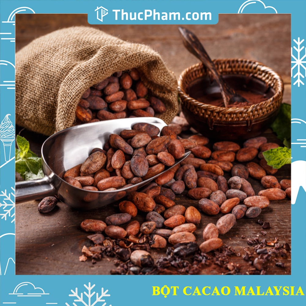 [ĂN BAO NGON❤️]Bột Cacao Nguyên Chất 100% Malaysia - 100g - Hương Vị Đậm Đà, Thơm Ngon Cho Ly Trà Sữa, Đồ Uống Của Bạn