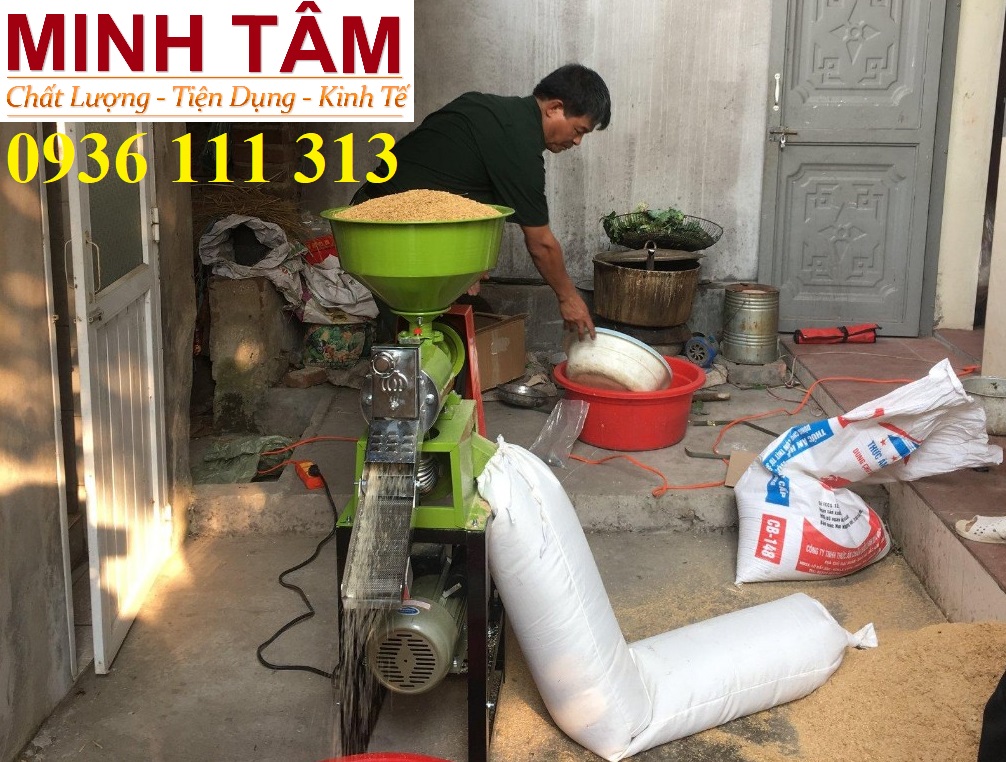 Máy Xay Xát Gạo Gia Đình Cao Cấp Năng Suất 200 kg/gờ