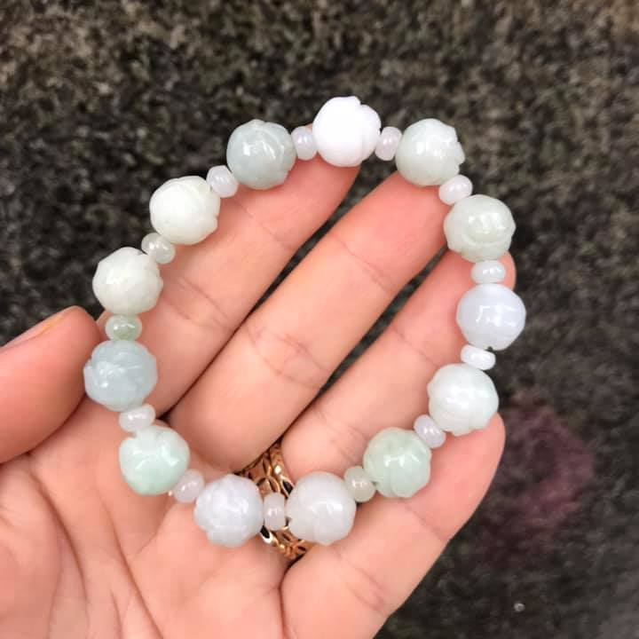 Vòng tay liên hoa 10ly mix kiểu