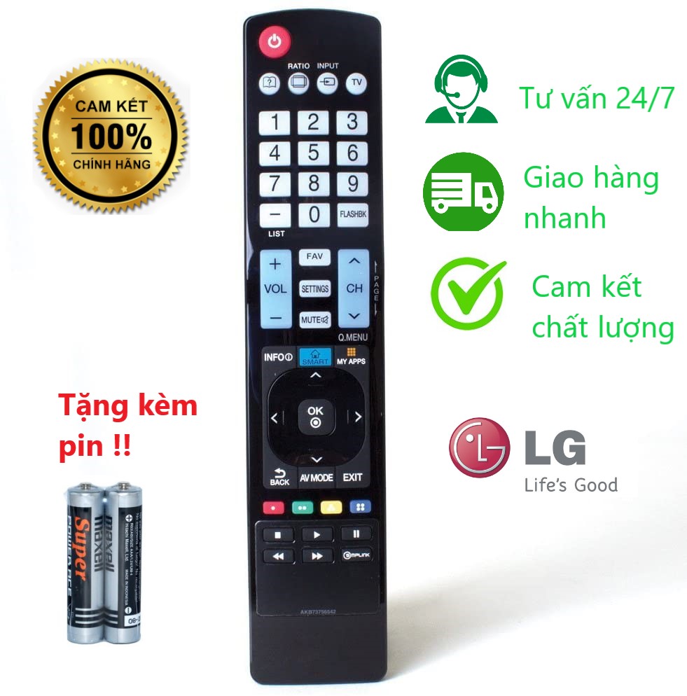 Điều khiển tivi Lg smart dài , phím nhạy , bảo hành .